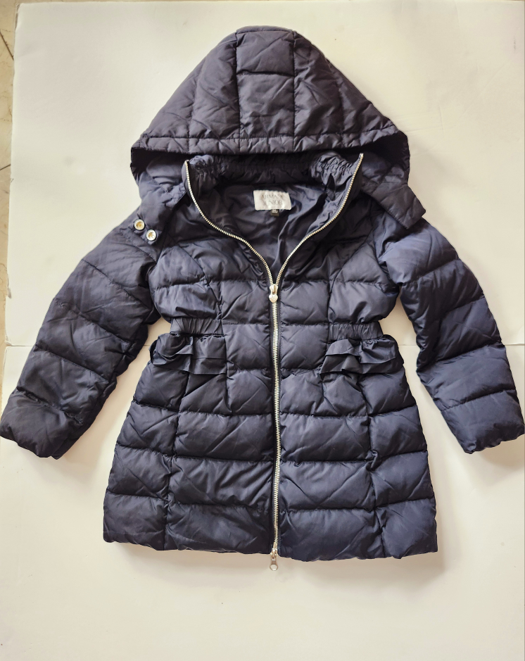 Armani Junior Girls' Dark Navy Blue Puffer Jacket Size 6A - photo 2