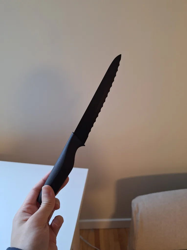 Syvio 12-Piece Black Knife Set with Block image indicator(5)