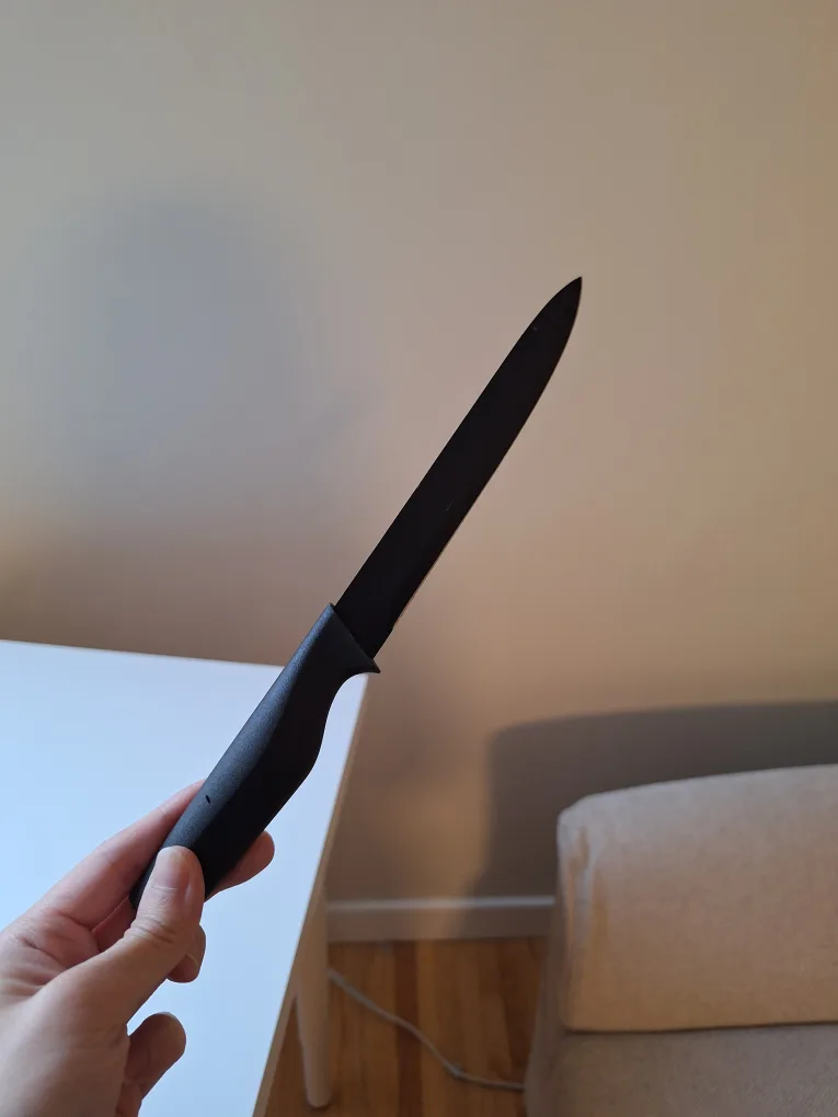 Syvio 12-Piece Black Knife Set with Block image indicator(6)