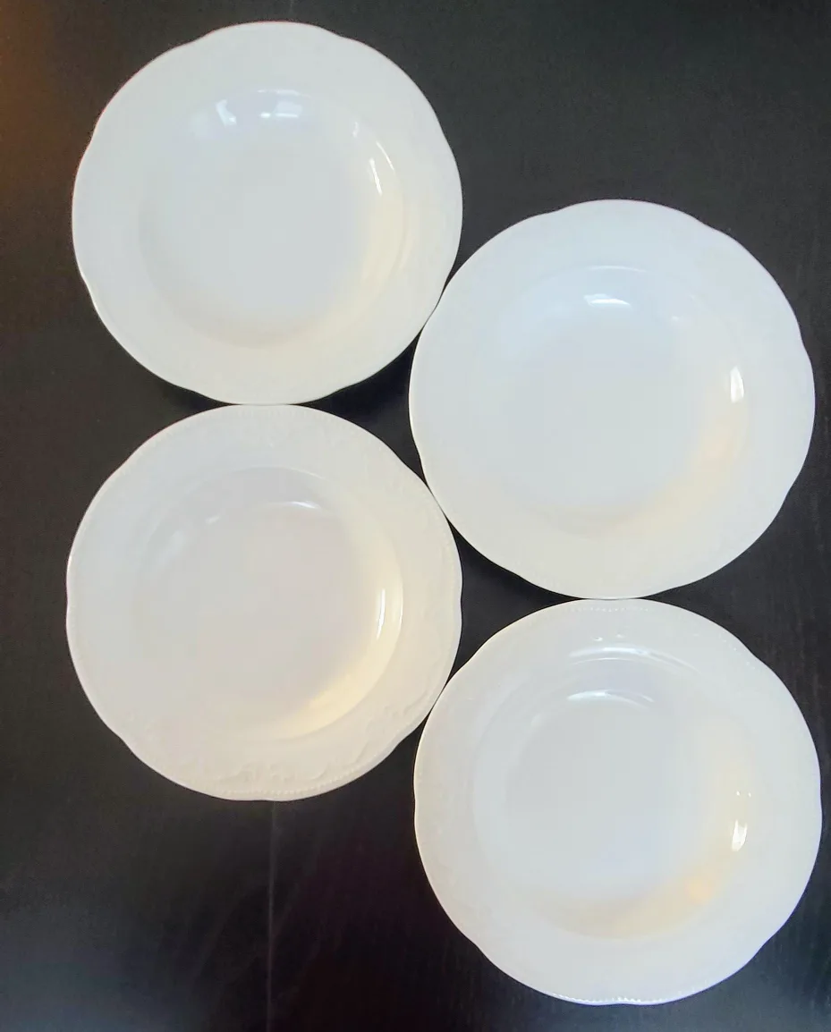 New Gluckstain Set of Four White Porcelain Bowls image indicator(5)