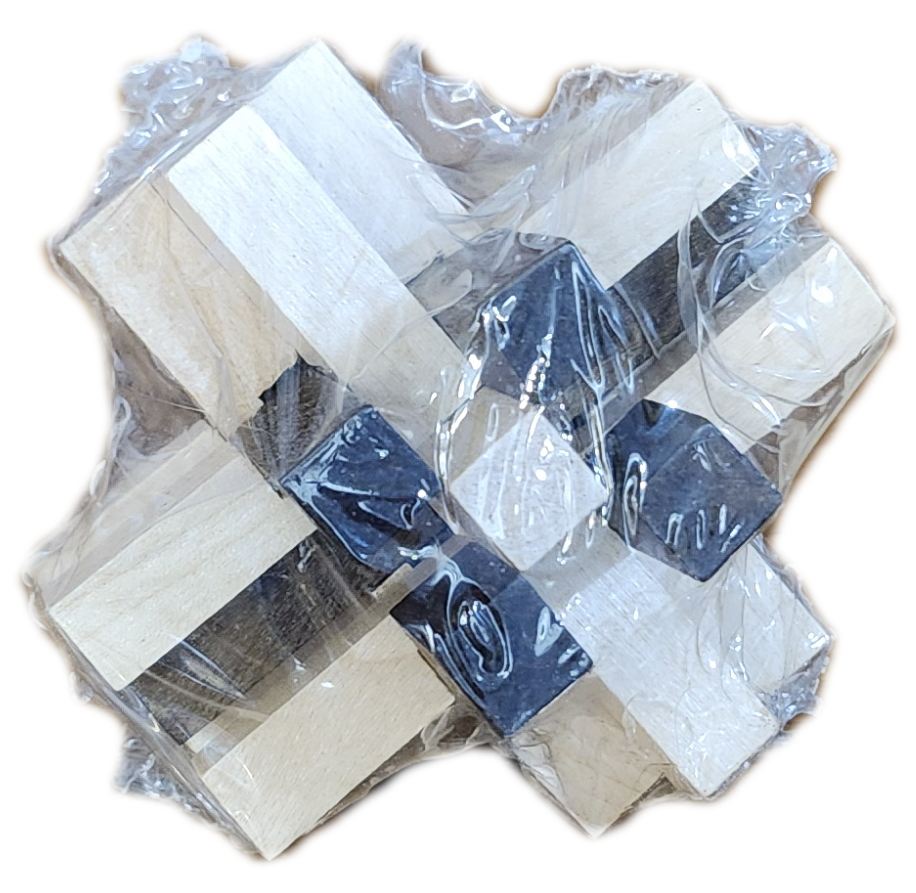 Lot of 4 Wooden Brain Teaser Puzzles - photo 3