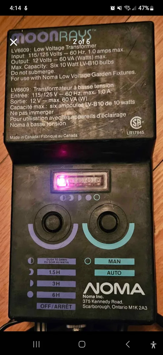 💚NOMA LV6609 Low Voltage Transformer with Timer💚 image indicator(2)