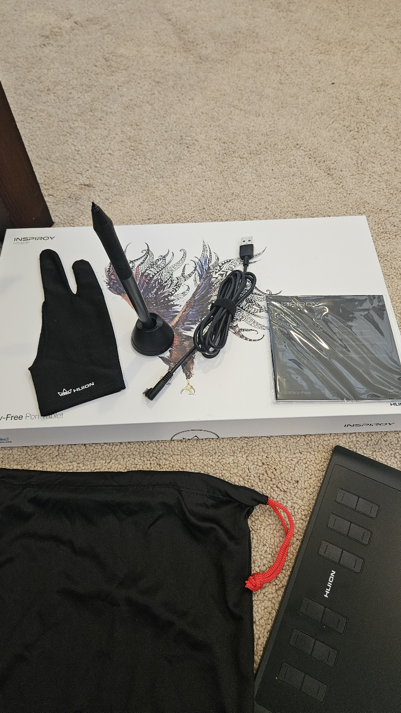 Huion Inspiroy H1060P Graphics Drawing Tablet - photo 2