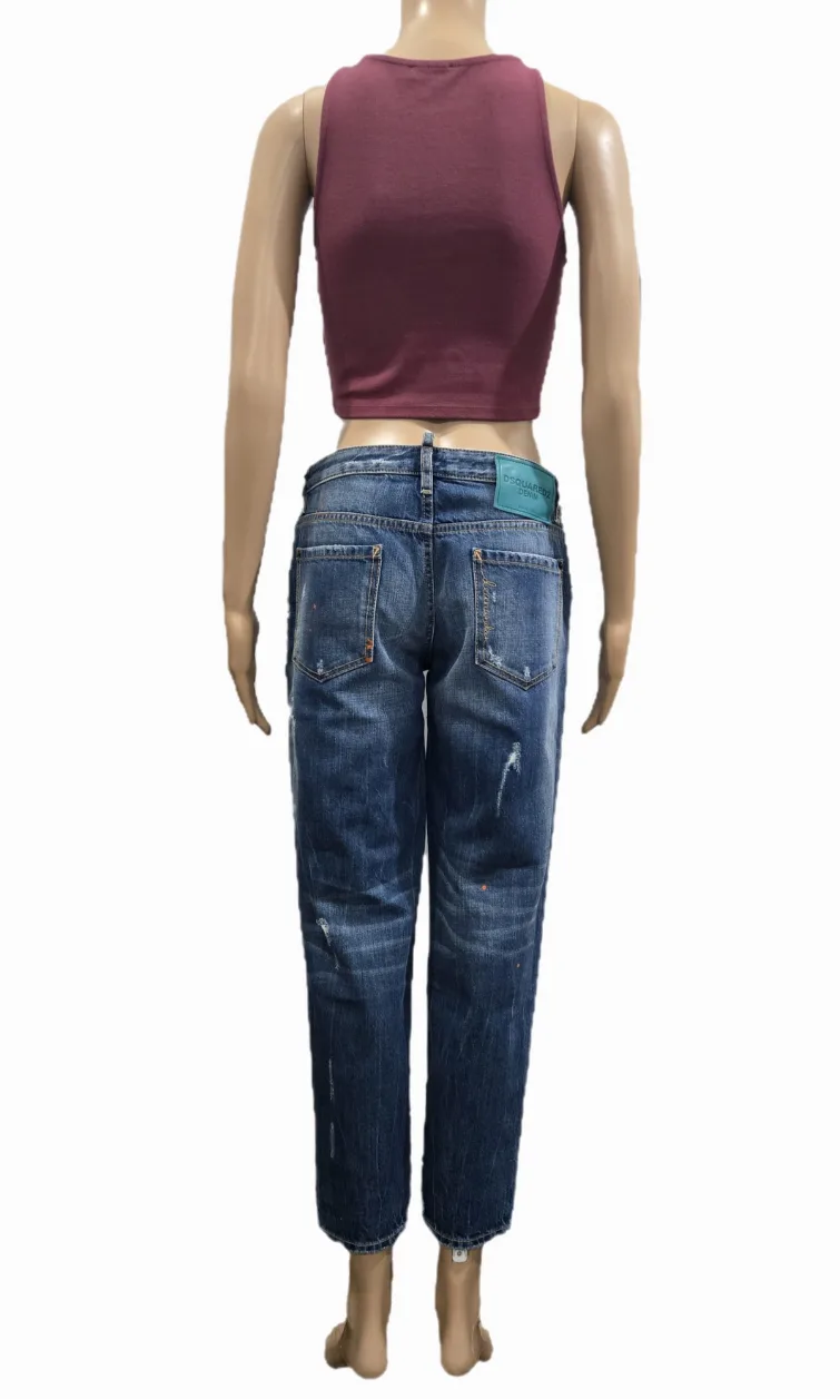 Women's Dsquared2 Hockney Jeans Size 2-4/24-25 image indicator(4)