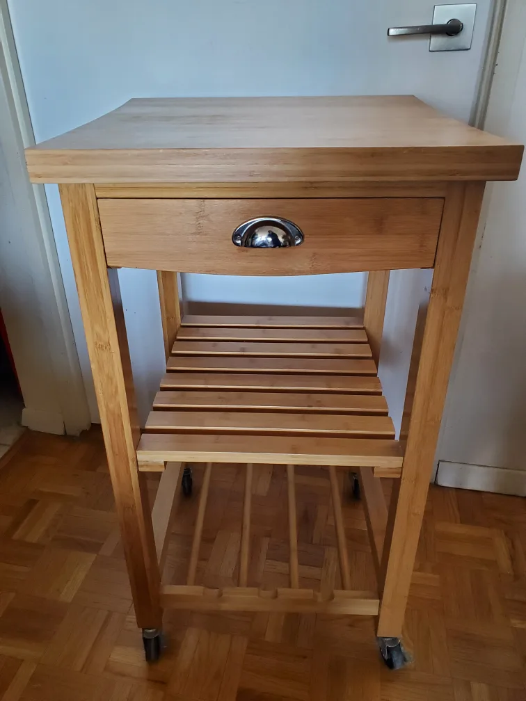 kitchen cart/butcher block on wheels thumbnail