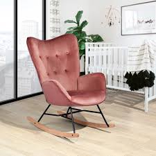 Pink Rocking Chair with Ottoman – Cozy & Stylish - photo 3