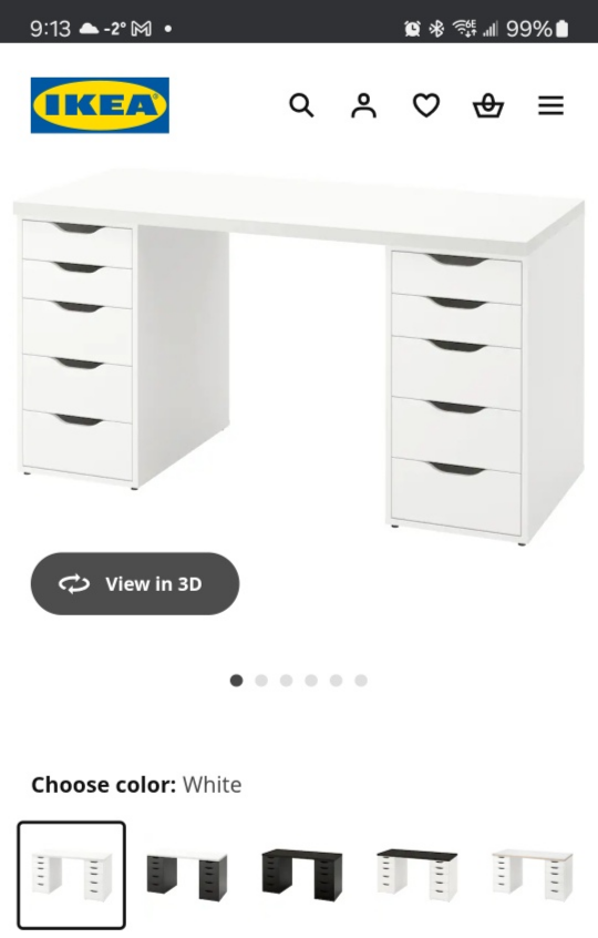 IKEA ALEX Drawers Whitev(2 available) 110$ each