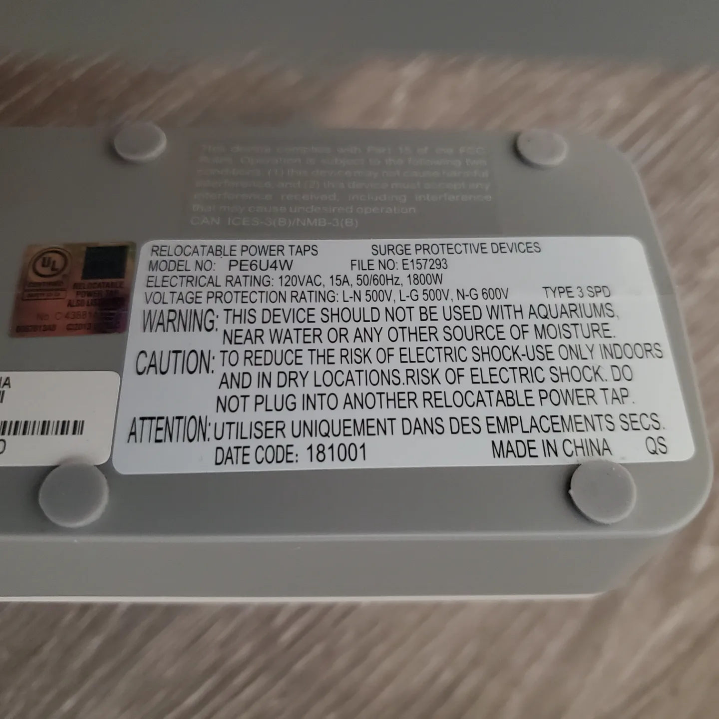 Desk Mount Power Bar with USB Ports image indicator(5)