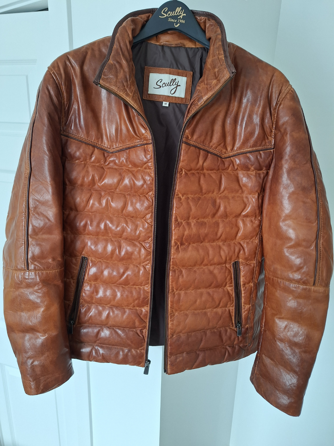 Men's Scully Leather Jacket - Size M