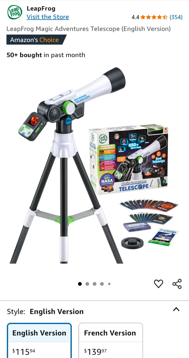 LeapFrog Magic Adventures Telescope - English Version image indicator(4)