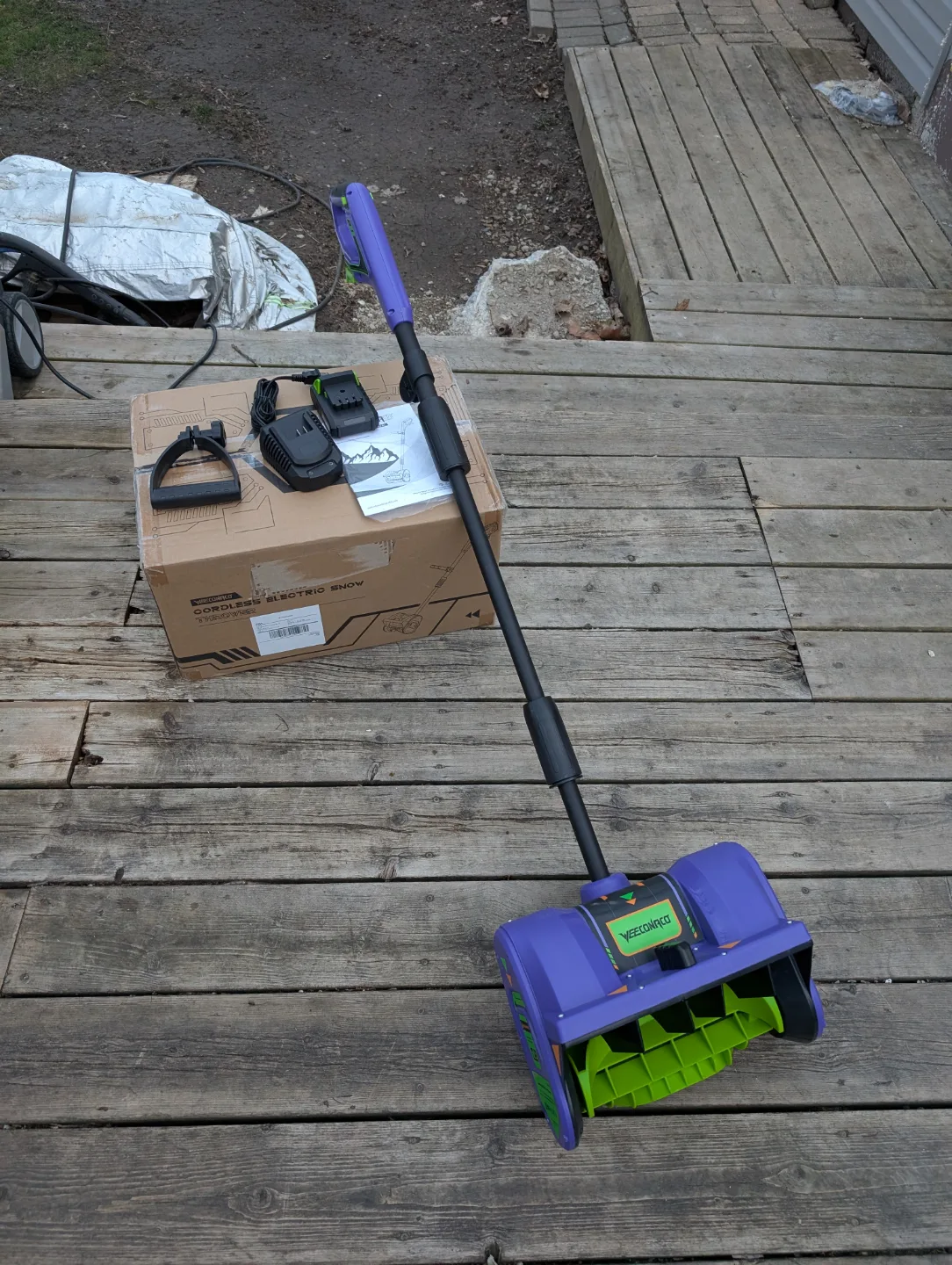 Brand New 20V Cordless Electric Snow Shovel image indicator(2)