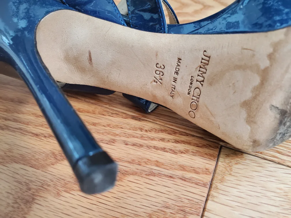 Jimmy Choo Blue  5" heels - Size 36 1/2 image indicator(3)