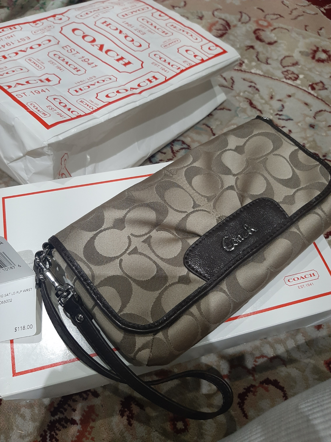 Coach wristlet wallet