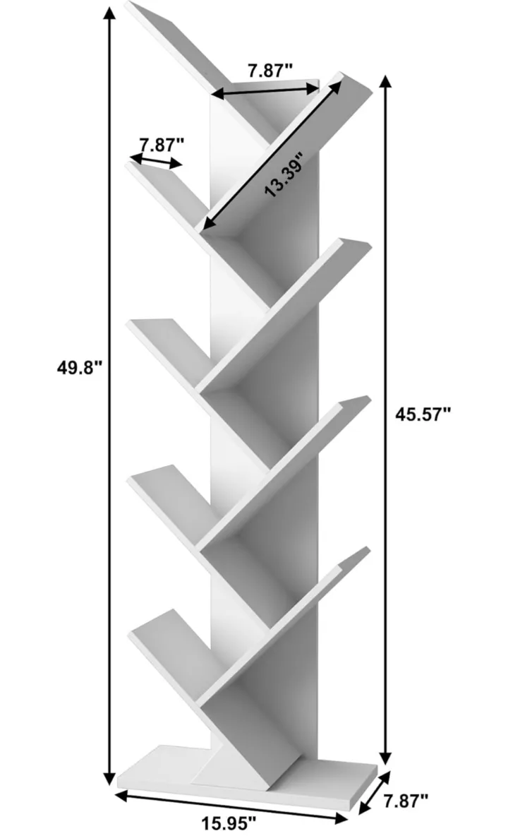 Yellow Wooden Bookcase - Modern Zigzag Design image indicator(2)