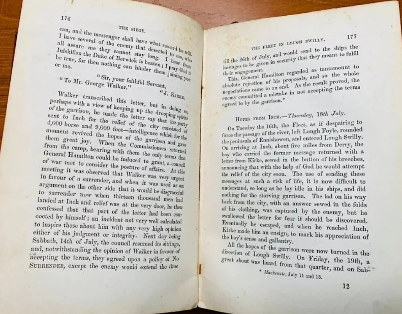 Beautiful  Antique Book,Derry and Enniskillen in year 1688 - 9 image indicator(6)