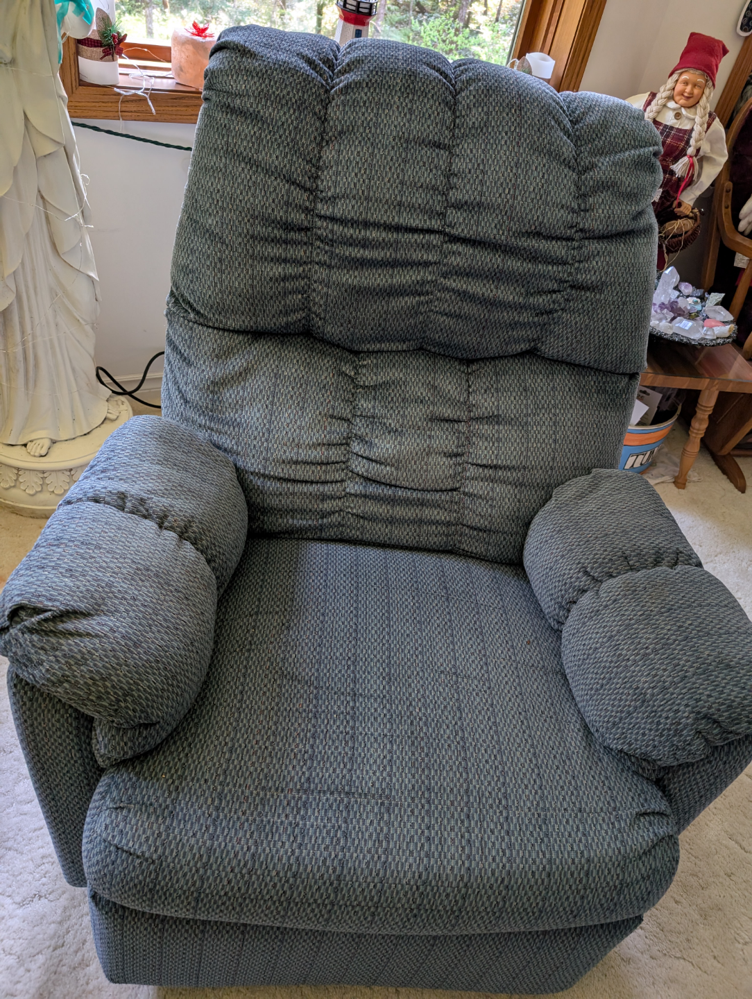 Recliner Chair - Blue Fabric - photo 2