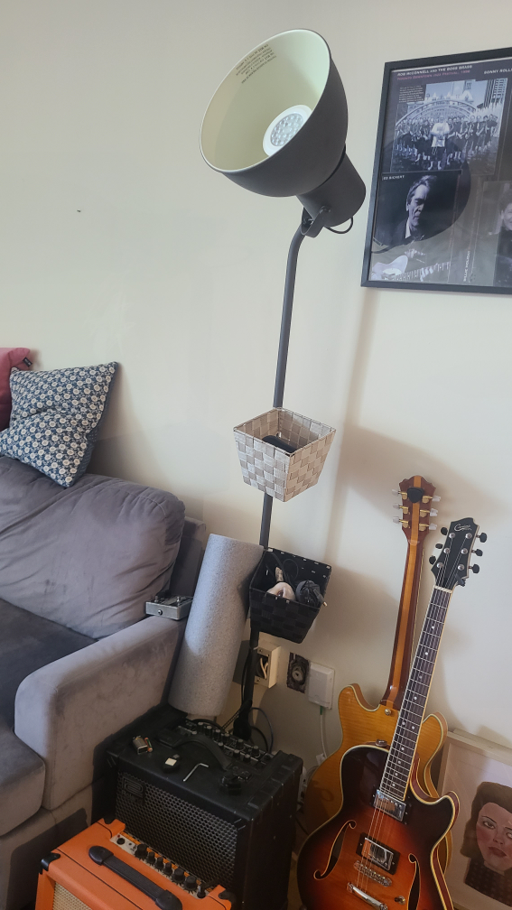 Tall Ikea Floor Lamp with LED Bulb - photo 4