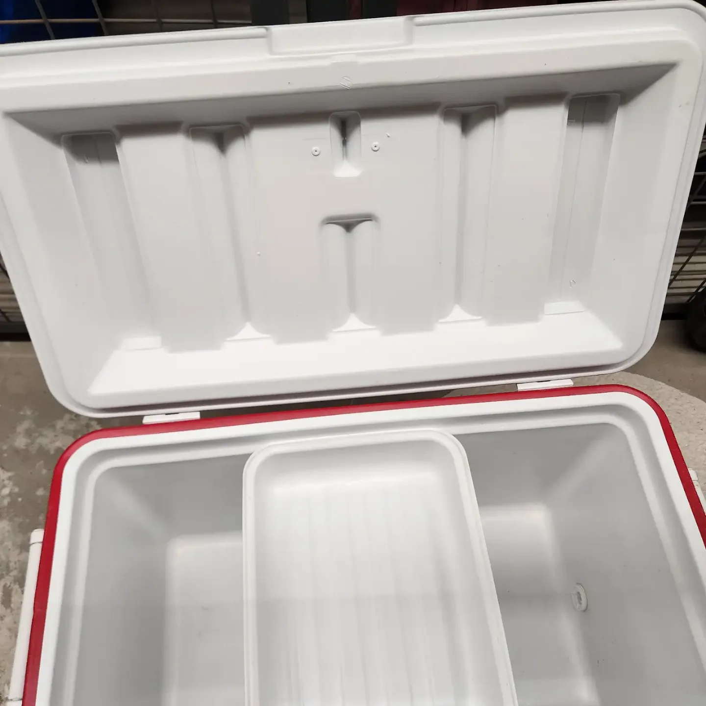 Coleman Red and White Cooler 48qt image indicator(5)