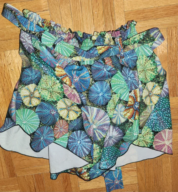 BlackMilk Clothing Sea Urchin Print Shorts with Tie Waist image indicator(8)