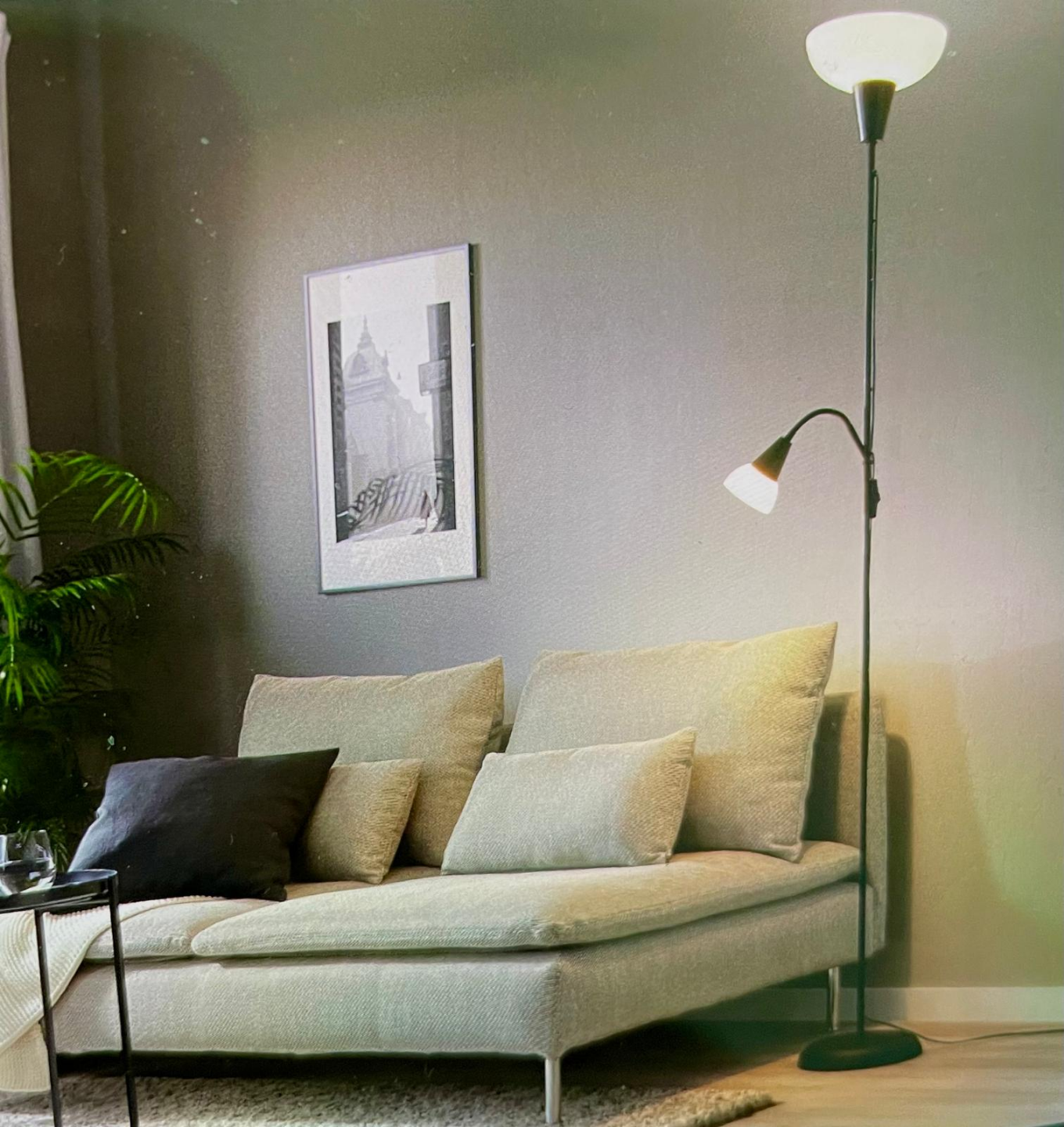 Floor Lamp with Two Bulbs