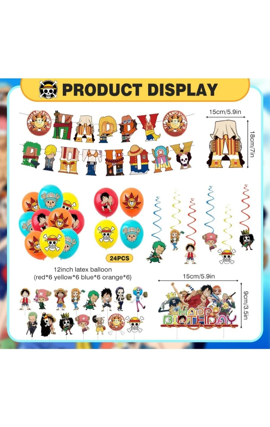 One Piece Birthday Party Set image indicator(9)
