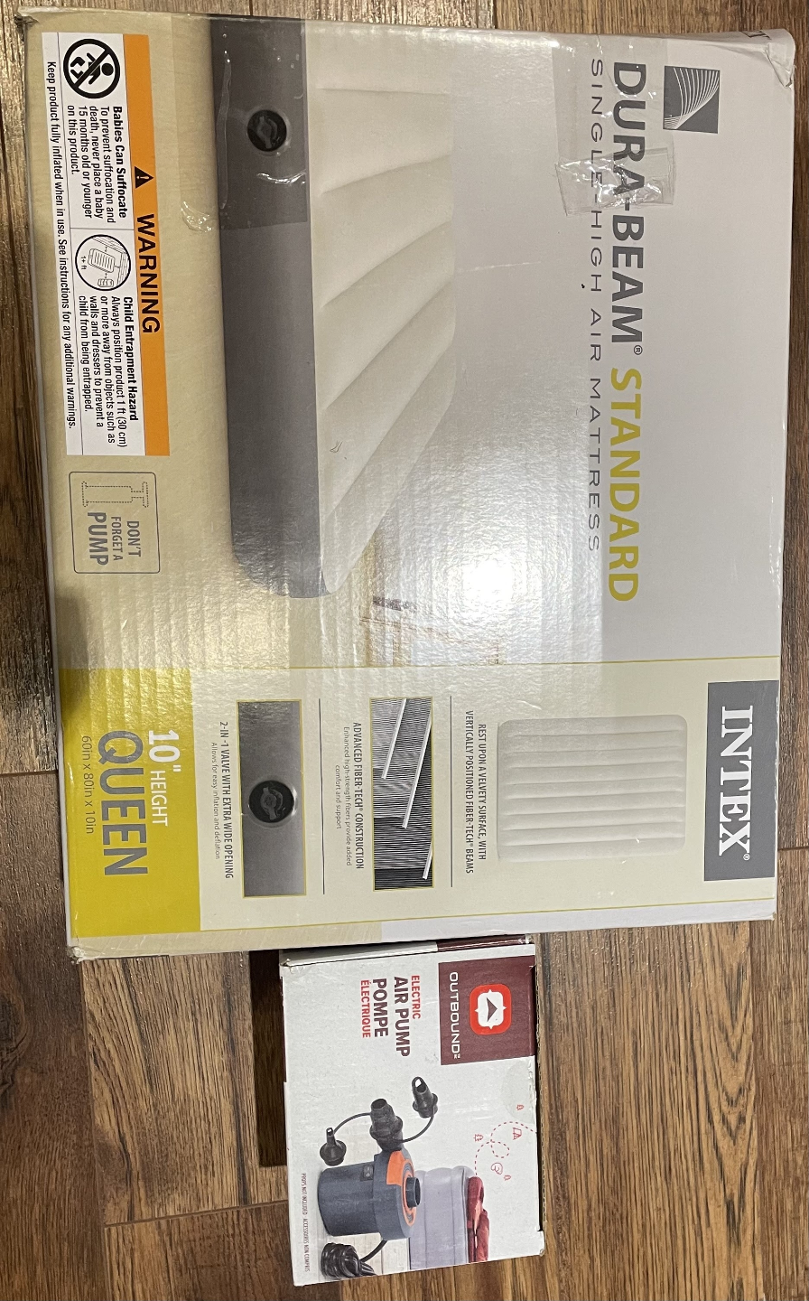 Intex Queen Air Mattress with Electric Air Pump