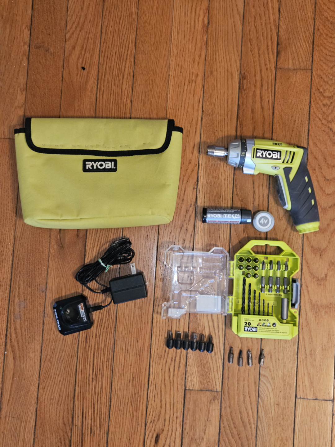 RYOBI power tool with accessories