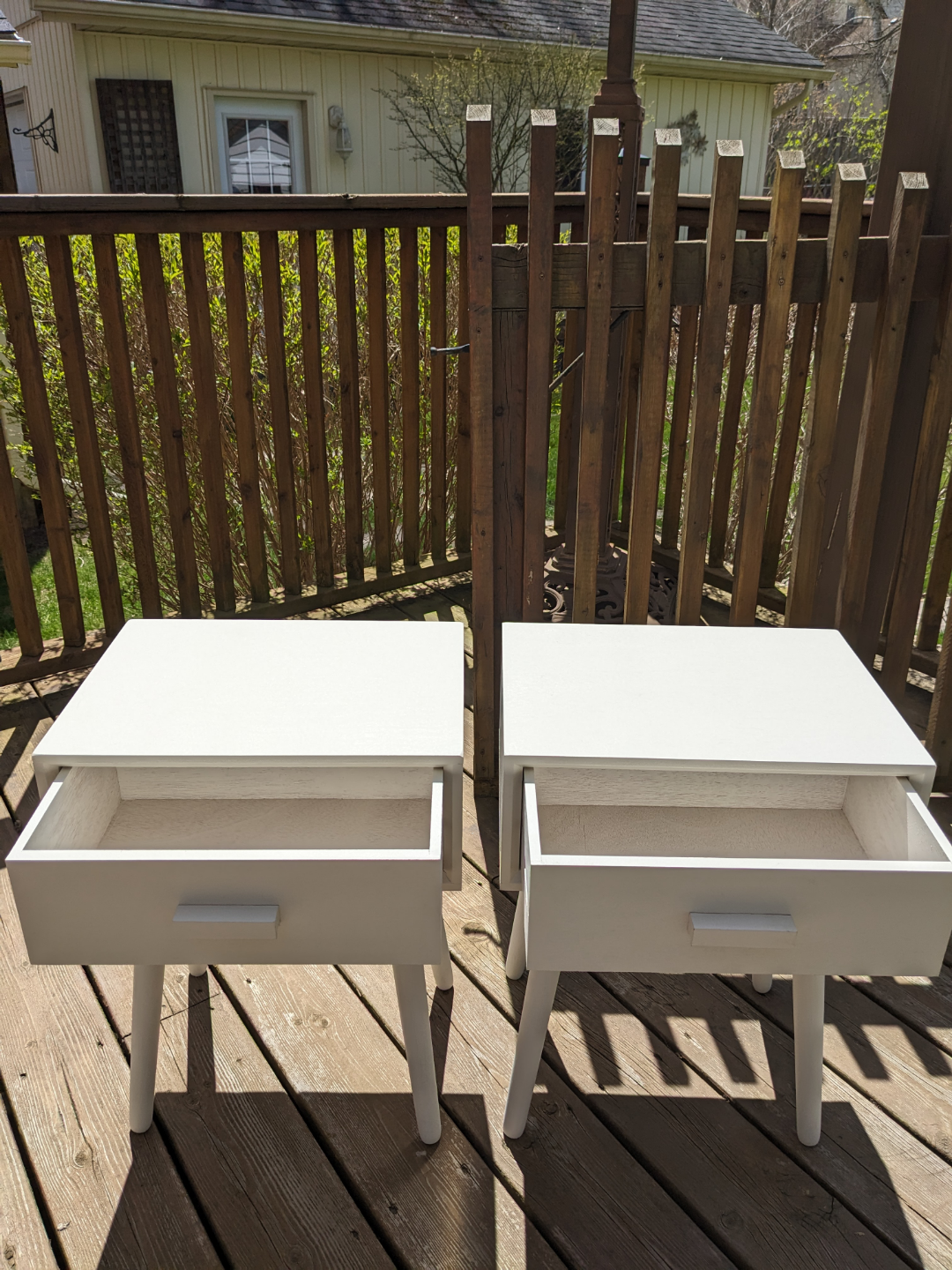 Pair of MCM Inspired Accent Tables / Nightstands - photo 2