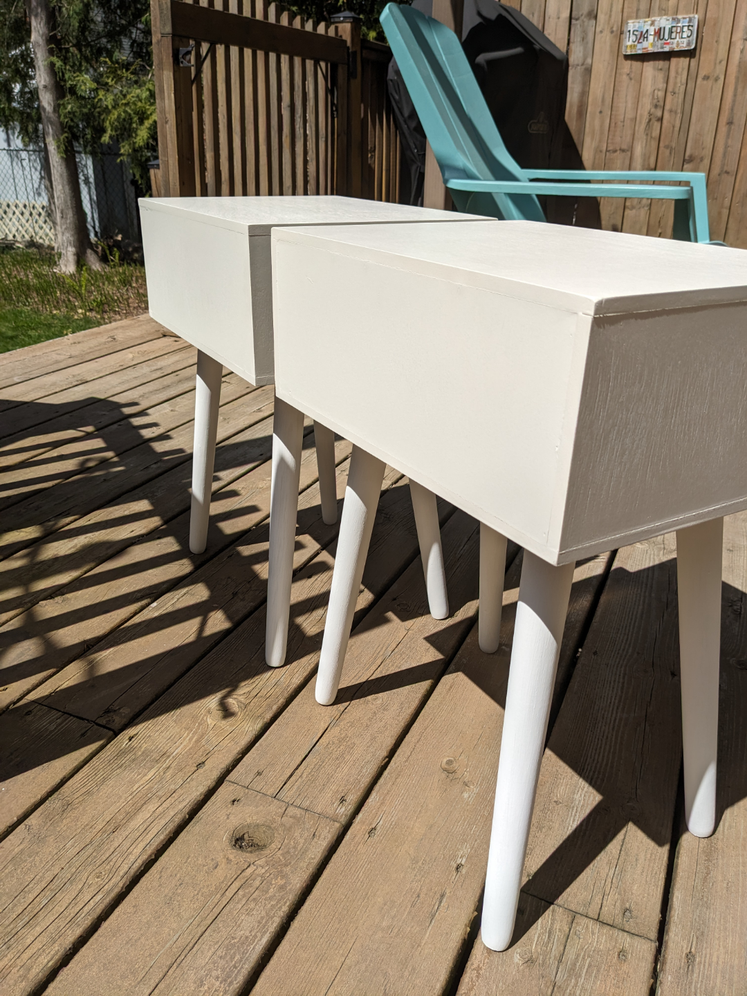 Pair of MCM Inspired Accent Tables / Nightstands - photo 4