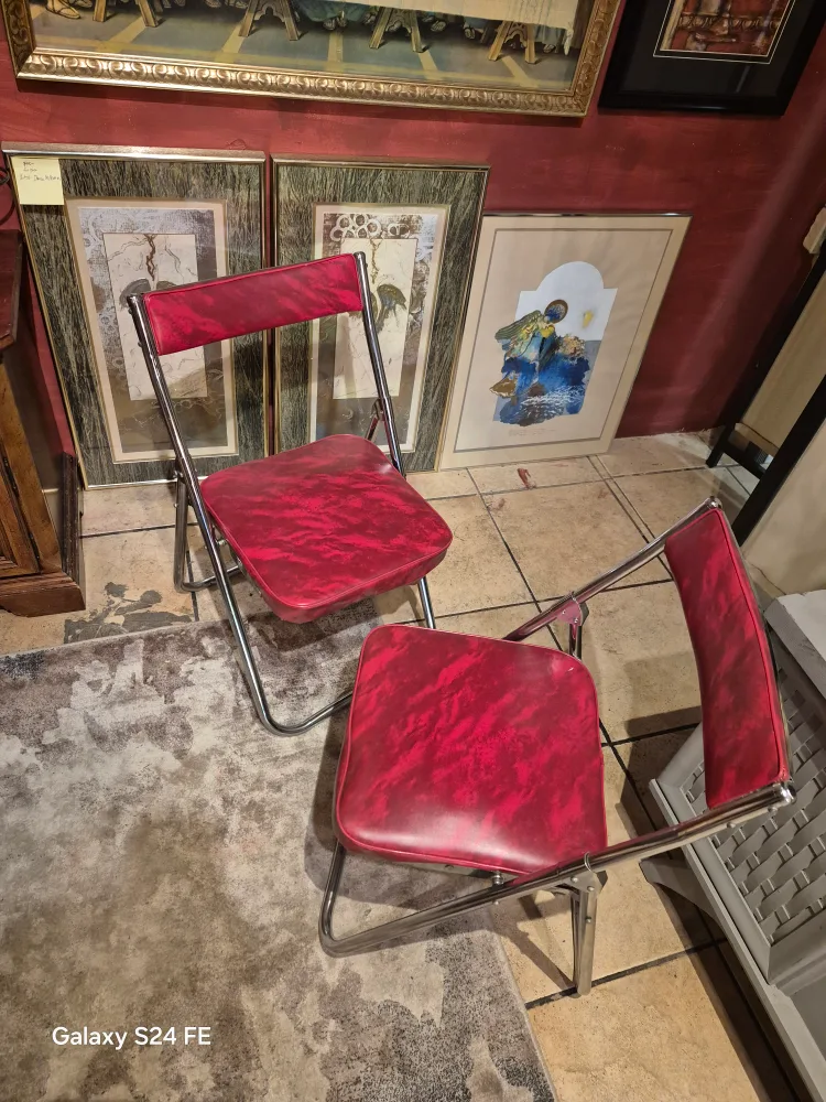 Vintage 1950s Folding Chairs thumbnail