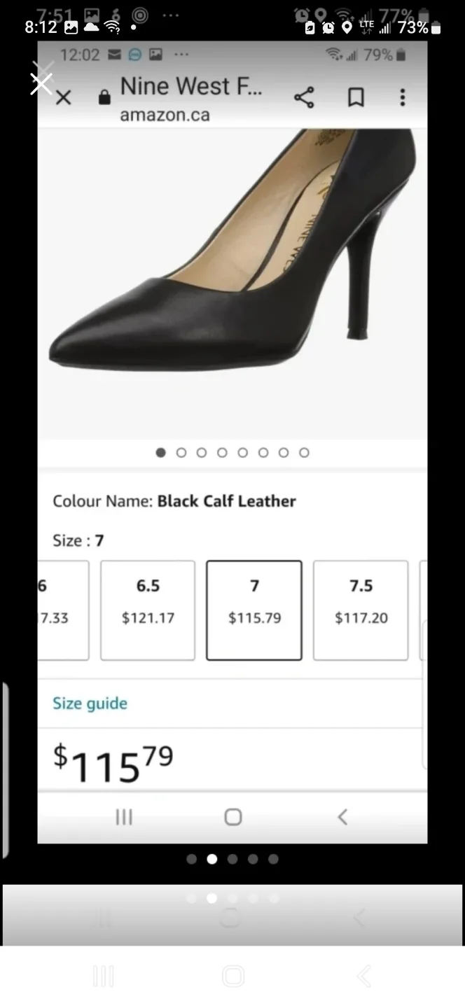 NINE WEST LEATHER PUMPS, 2 Inches heels image indicator(2)