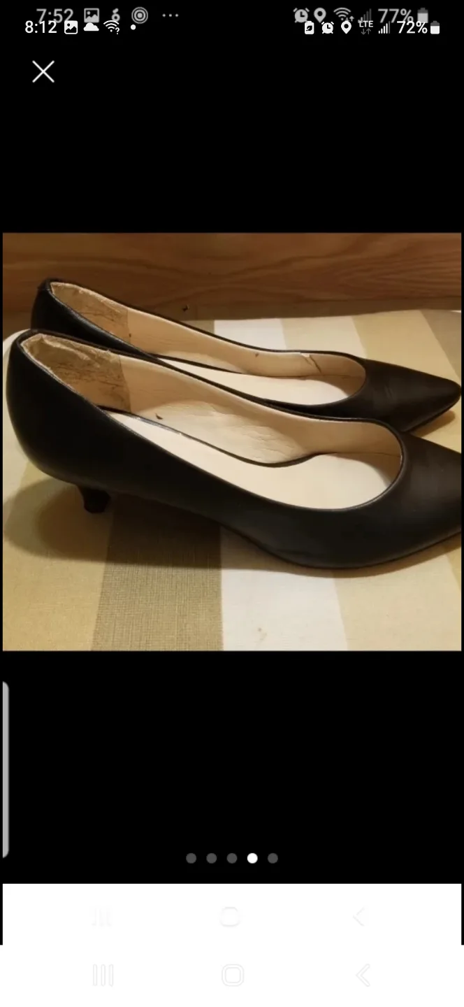 NINE WEST LEATHER PUMPS, 2 Inches heels image indicator(4)