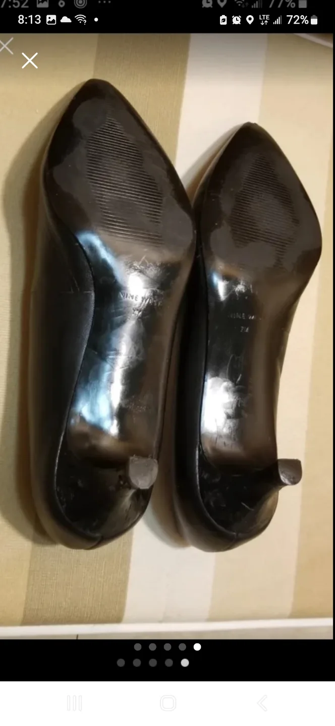 NINE WEST LEATHER PUMPS, 2 Inches heels image indicator(5)