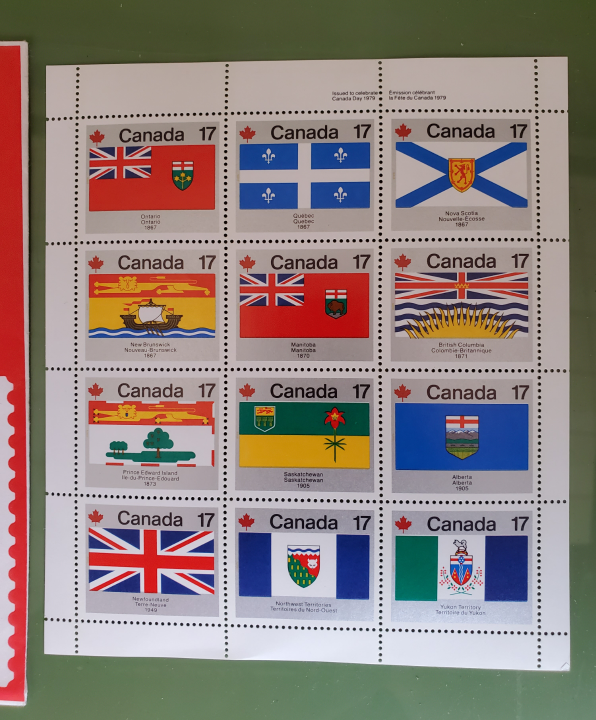 1979 Provincial Stamp Set - photo 2