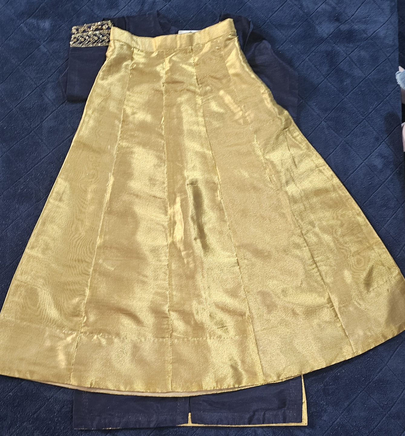 Girls Blue and Gold sharara set - photo 5