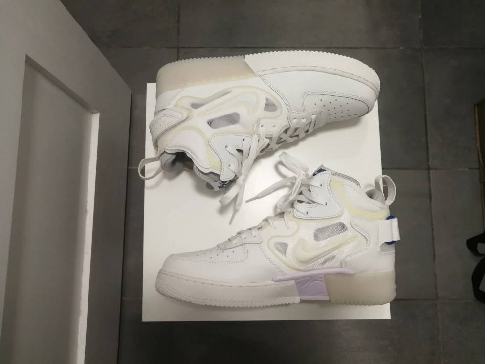 NEW Nike Air Force 1 Mid React 'Summer White' sz 11.5 - photo 2