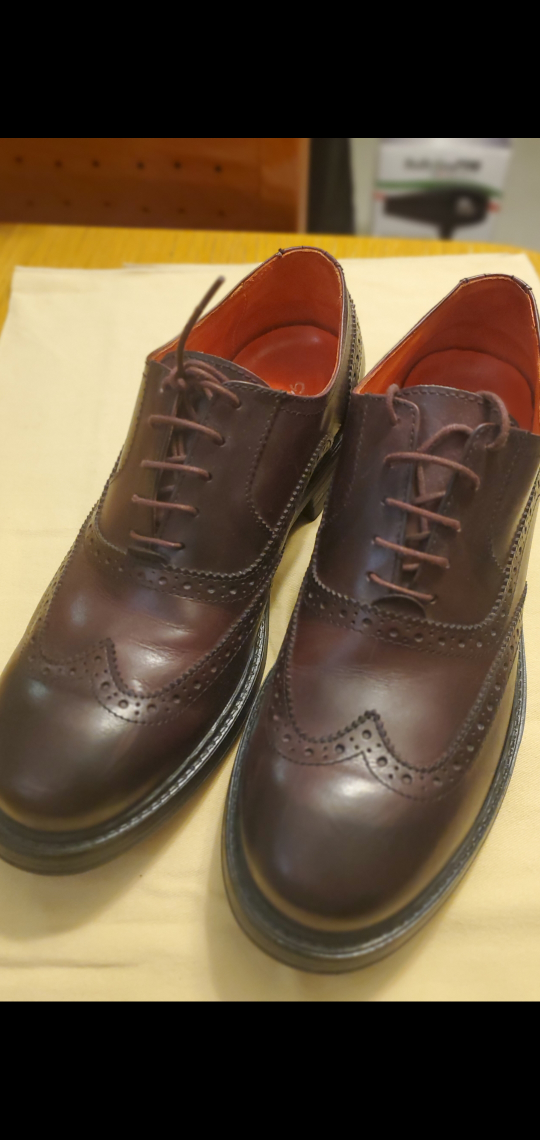 Crockett & Jones Men's Brown Leather Wingtip Oxford Shoes - photo 2
