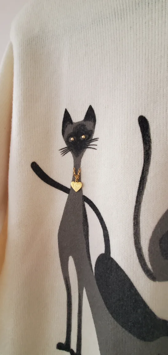 Cat Sweater with Shoulder Pads image indicator(3)