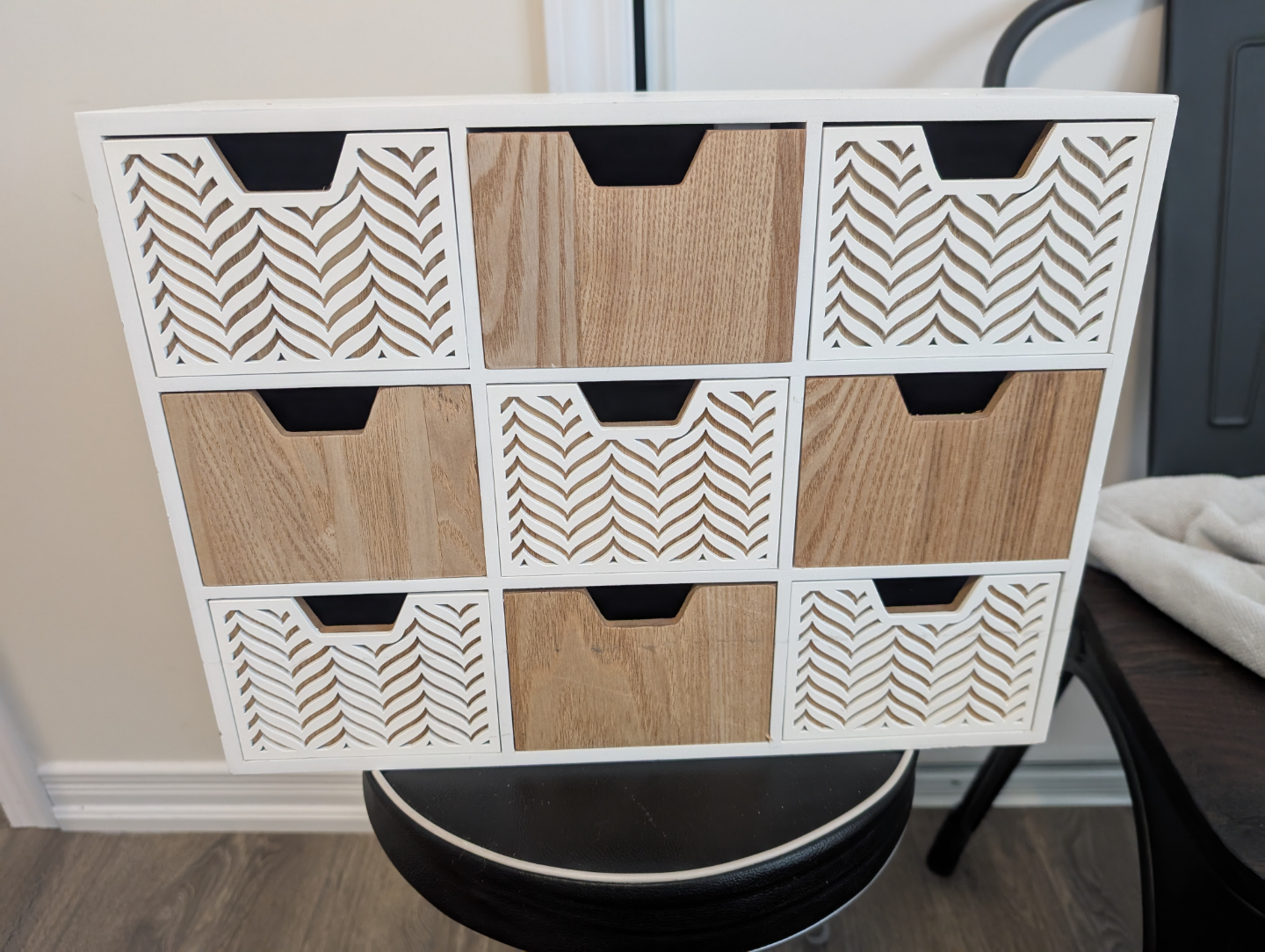 Nine-Drawer Wooden Organizer