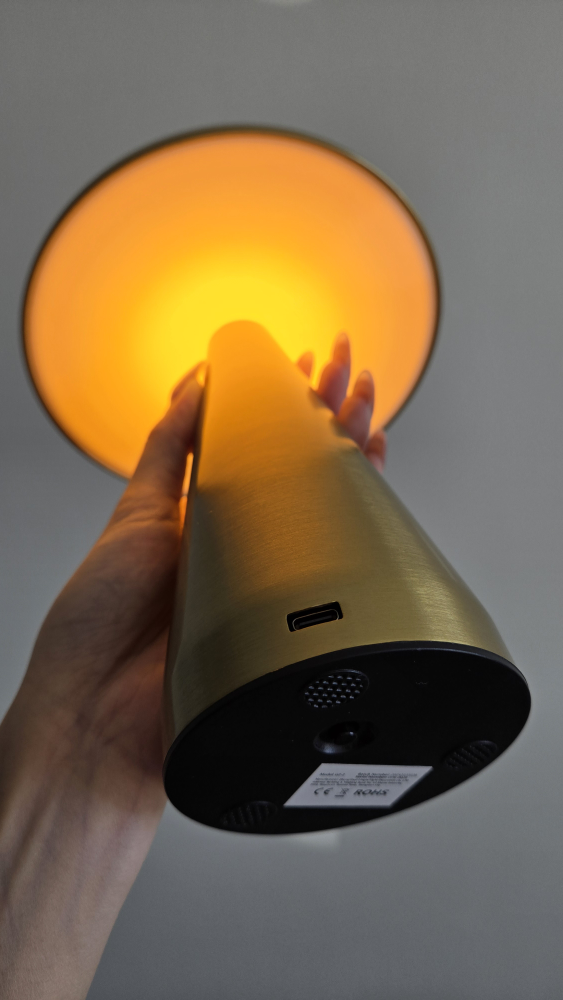Gold Mushroom Table Lamp modern home decor touch switch - photo 4