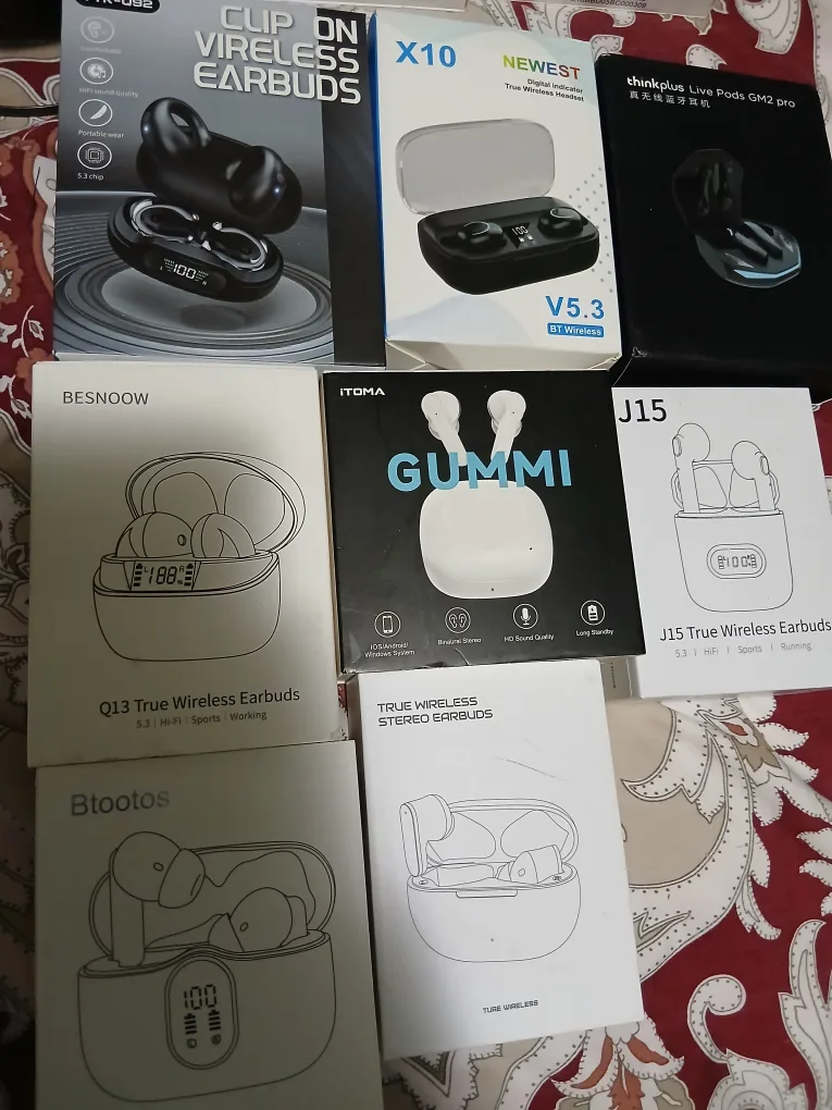 Bulk Lot of 10 Brand New True Wireless Earbuds image indicator(5)