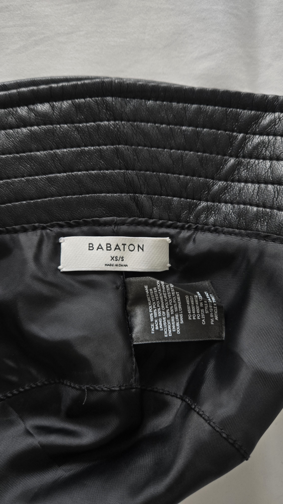 Babaton Black Leather Bucket Hat - XS/S - photo 2