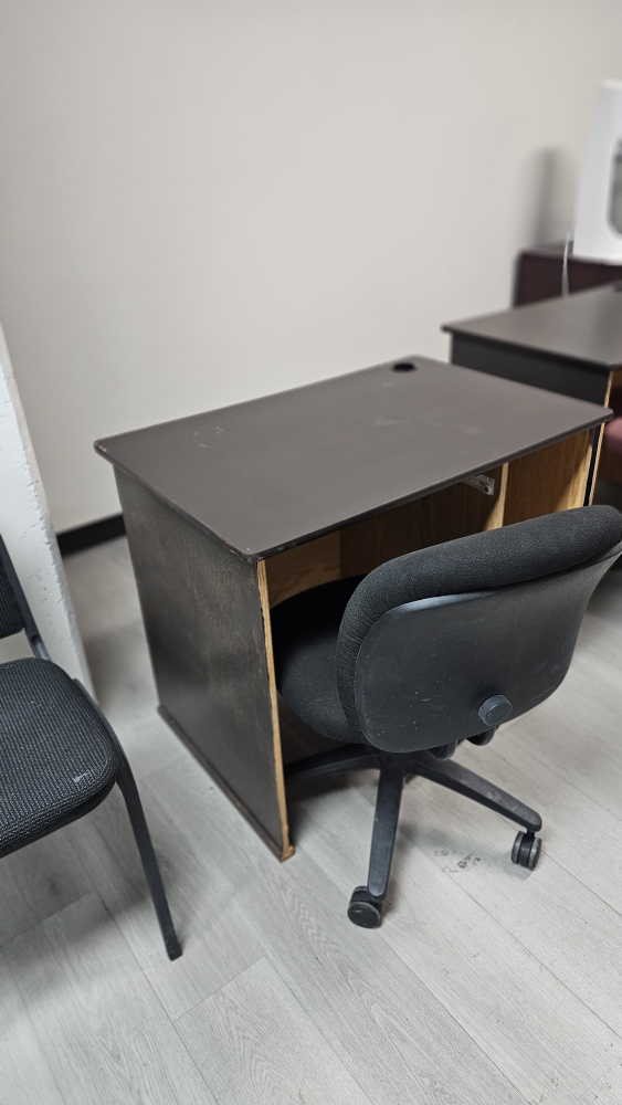 Used Office Desk with Open Shelving - photo 4