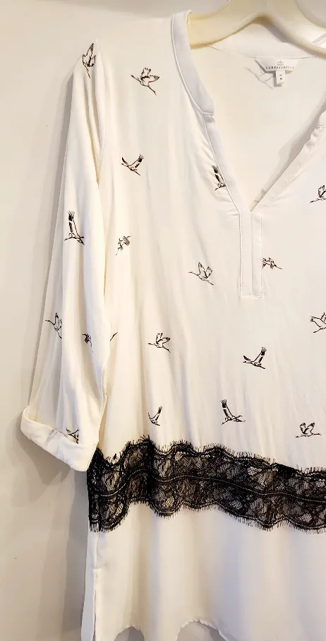 Tunic Blouse with Lace Detail image indicator(2)