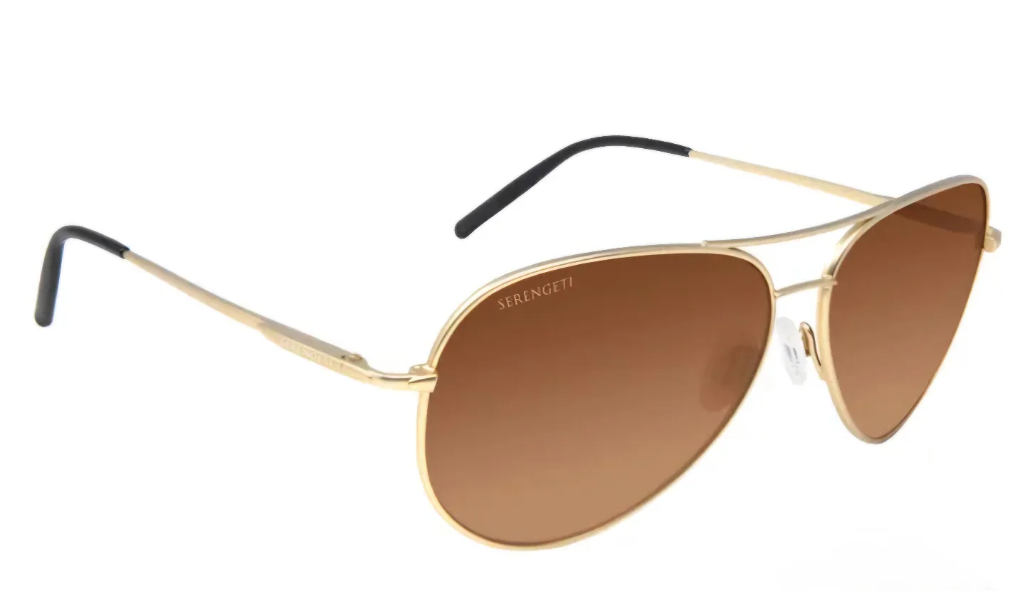 BNIB Serengeti Gold Aviator Sunglasses image indicator(2)