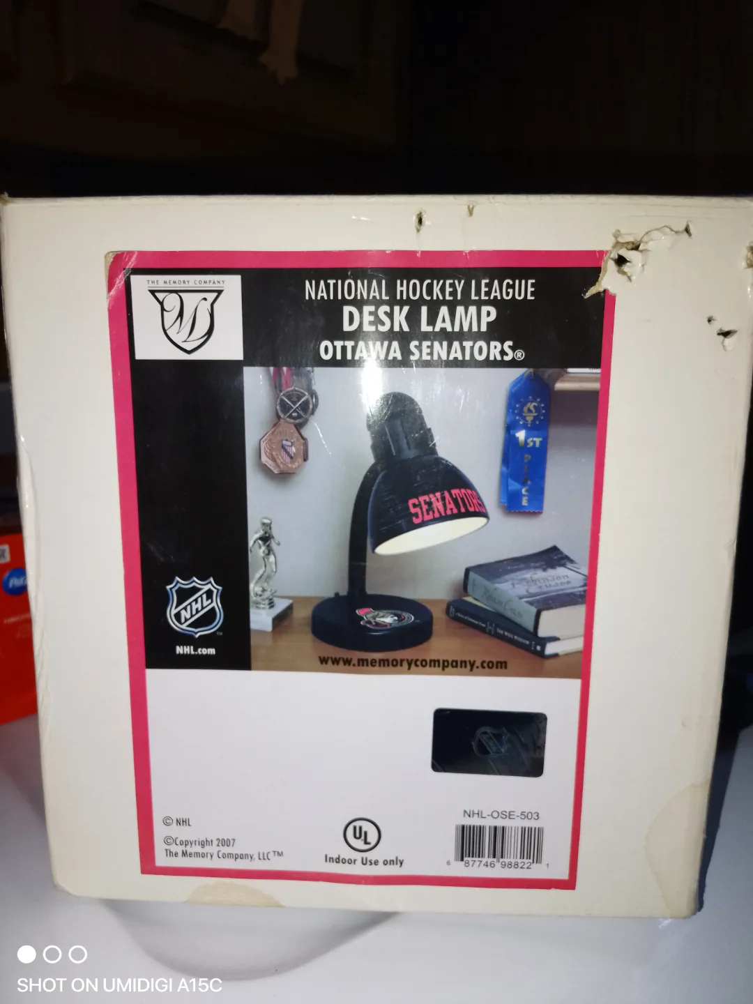 Ottawa Senators NHL Desk Lamp - New in Box thumbnail