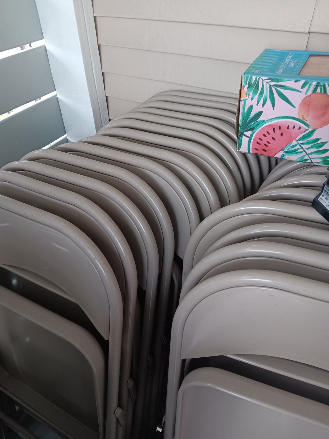 Bulk lot of Beige Folding Chairs