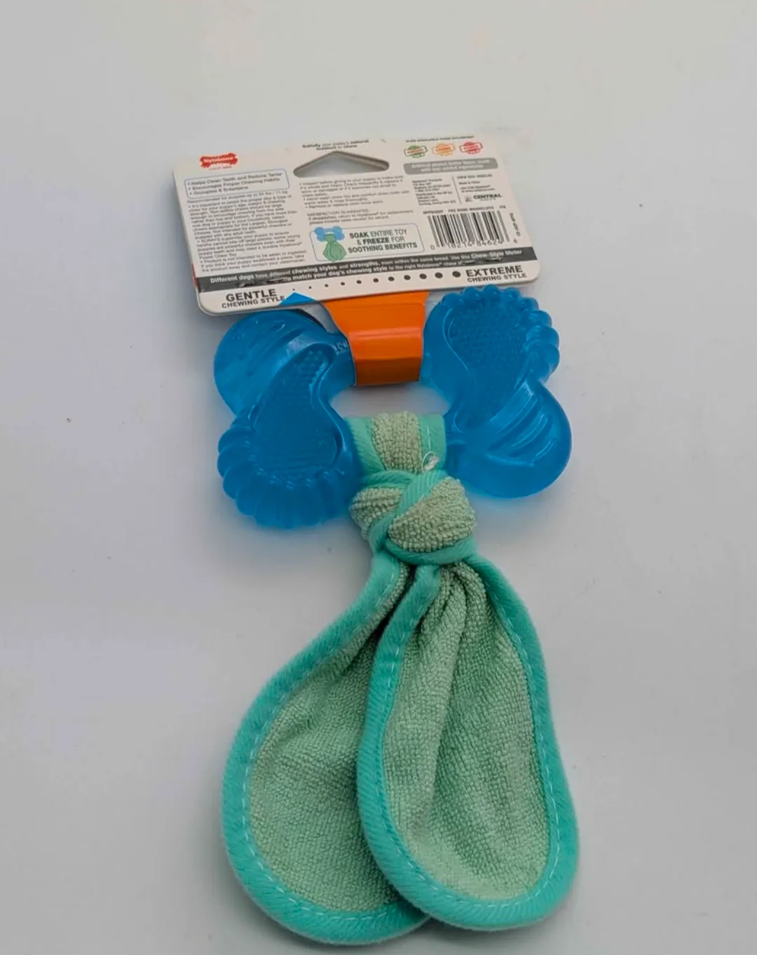 Nylabone Chill'n Chew Puppy Chew Toy - Peanut Butter Flavor image indicator(2)