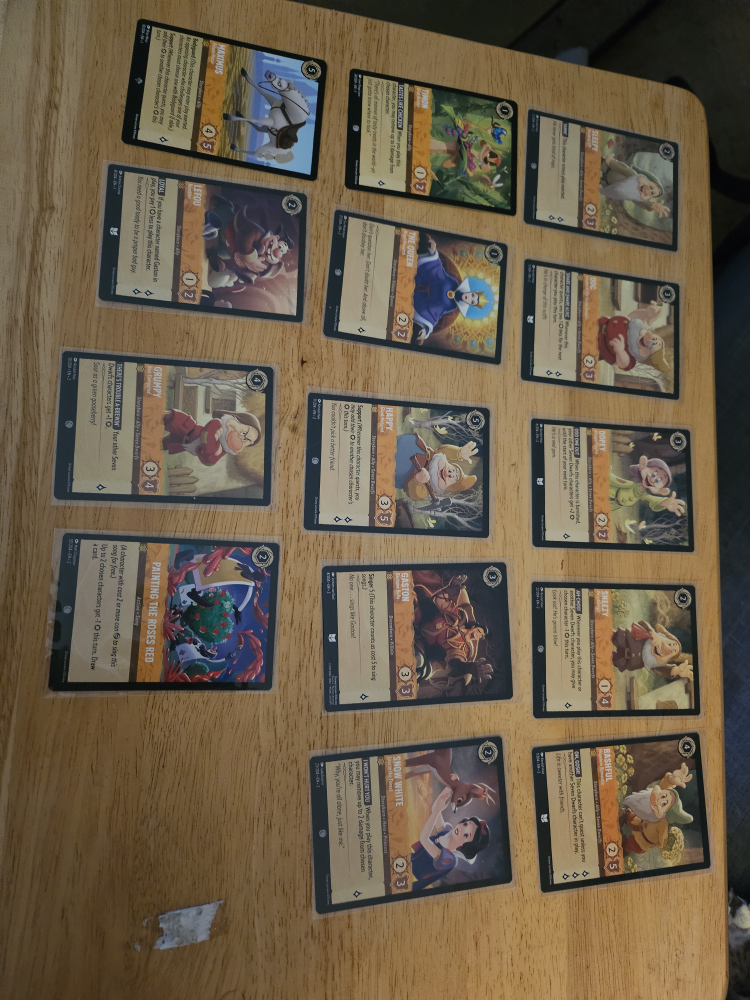 set of 14: Lorcana trading cards