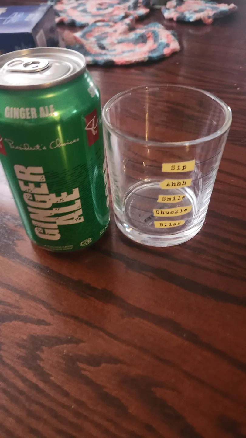 2 Weird whisky Glass with Measurement Markings thumbnail